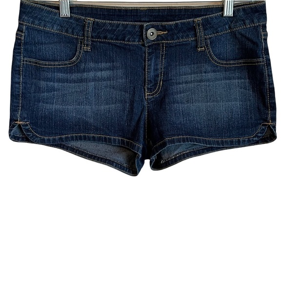 City Streets Dark Wash Booty Shorts - Picture 2 of 7